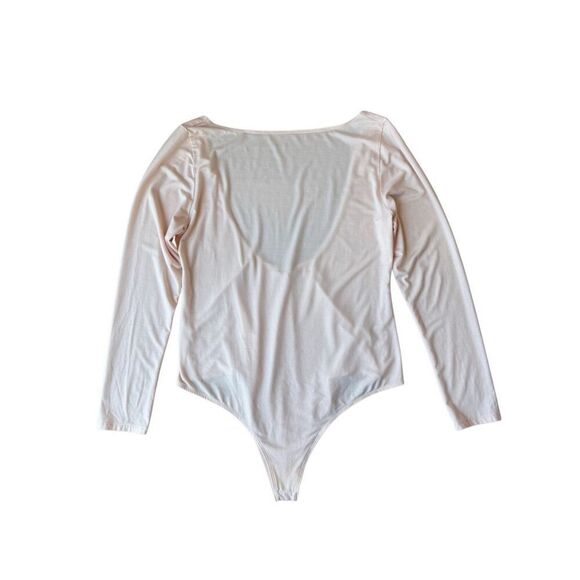 Reformation Winnie Knit Bodysuit In Crystal Pink Size 2X - Picture 7 of 12